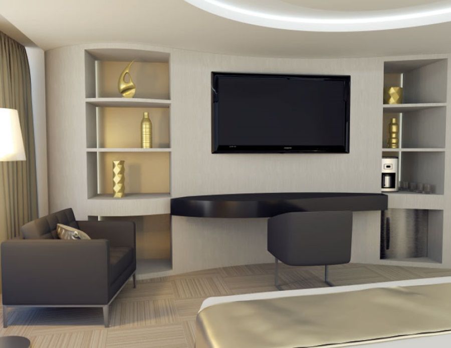 Hotel Las Americas Golden Tower Panama Zewnętrze zdjęcie 3D rendering of a bedroom